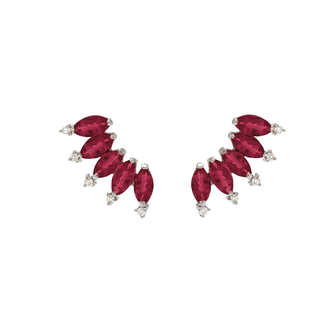 BRINCO EARCUFF RUBIS