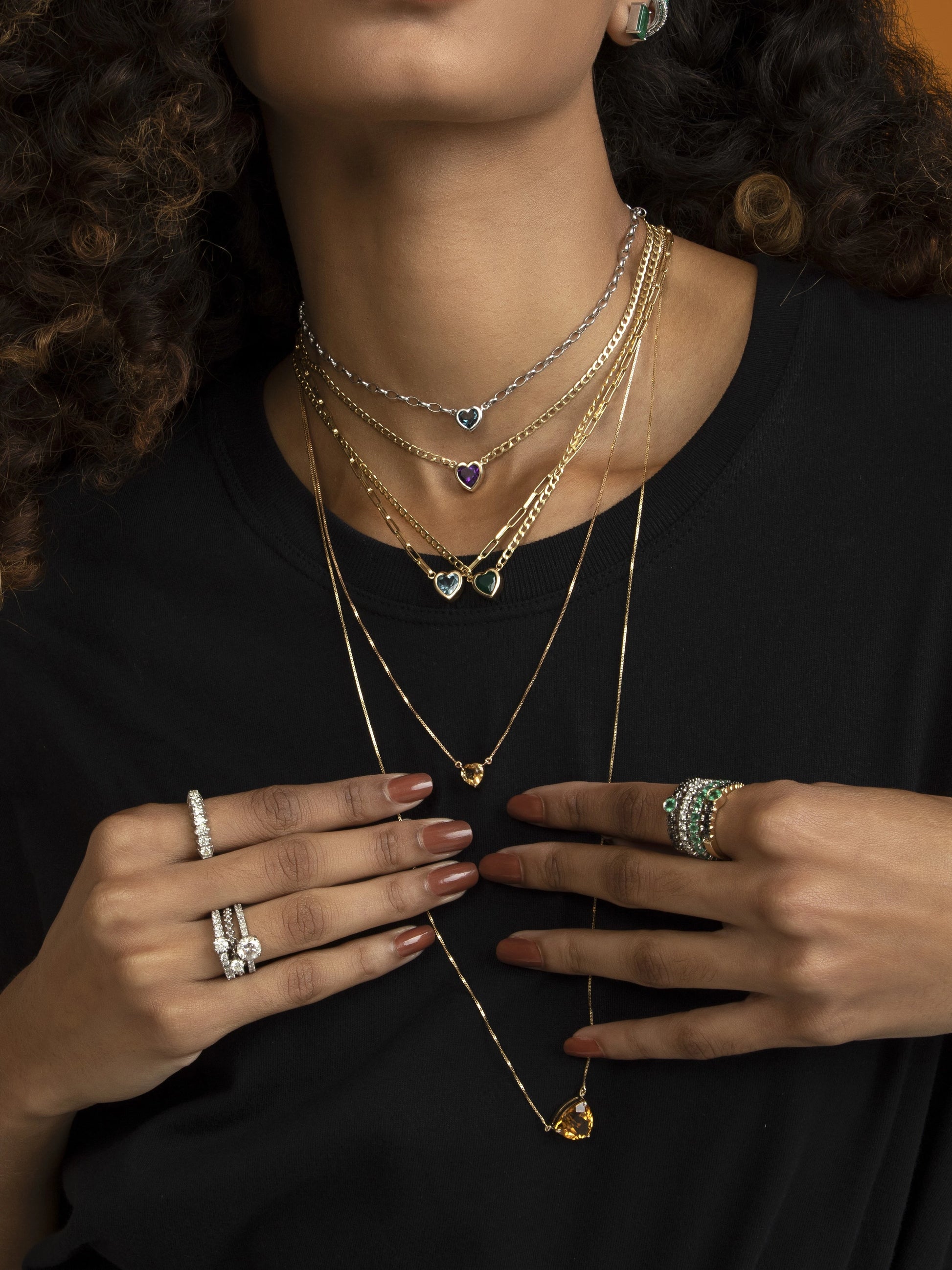 COLAR FIO VENEZIANO COM CITRINO