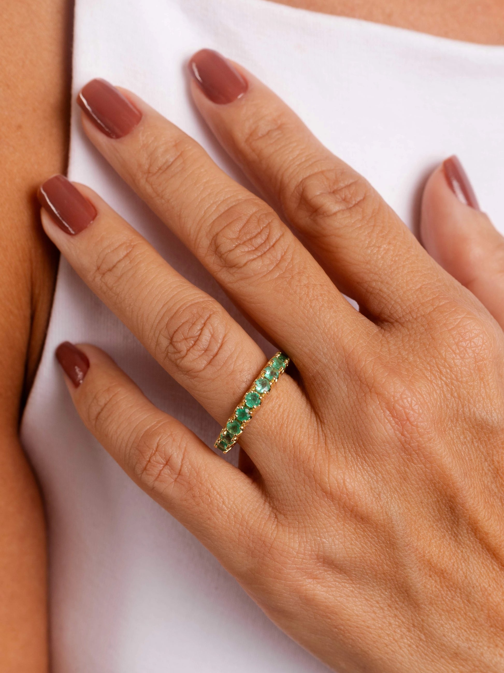 ANEL ALIANÇA ESMERALDA