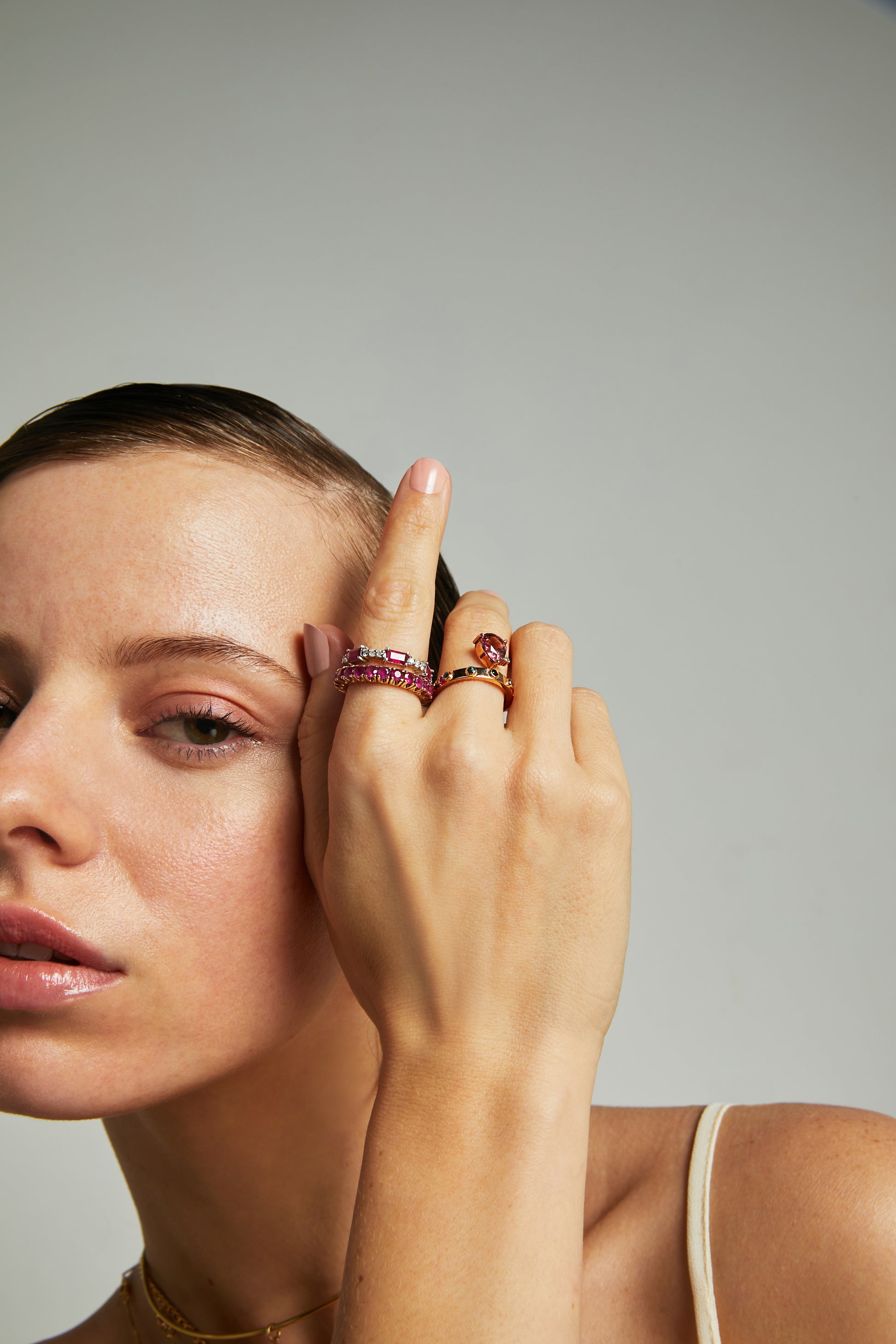 ANEL GOTA TURMALINA ROSA