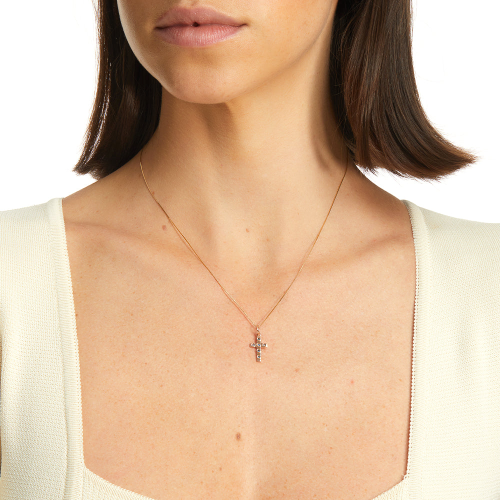 PINGENTE CRUZ COM TOPÁZIO LONDON