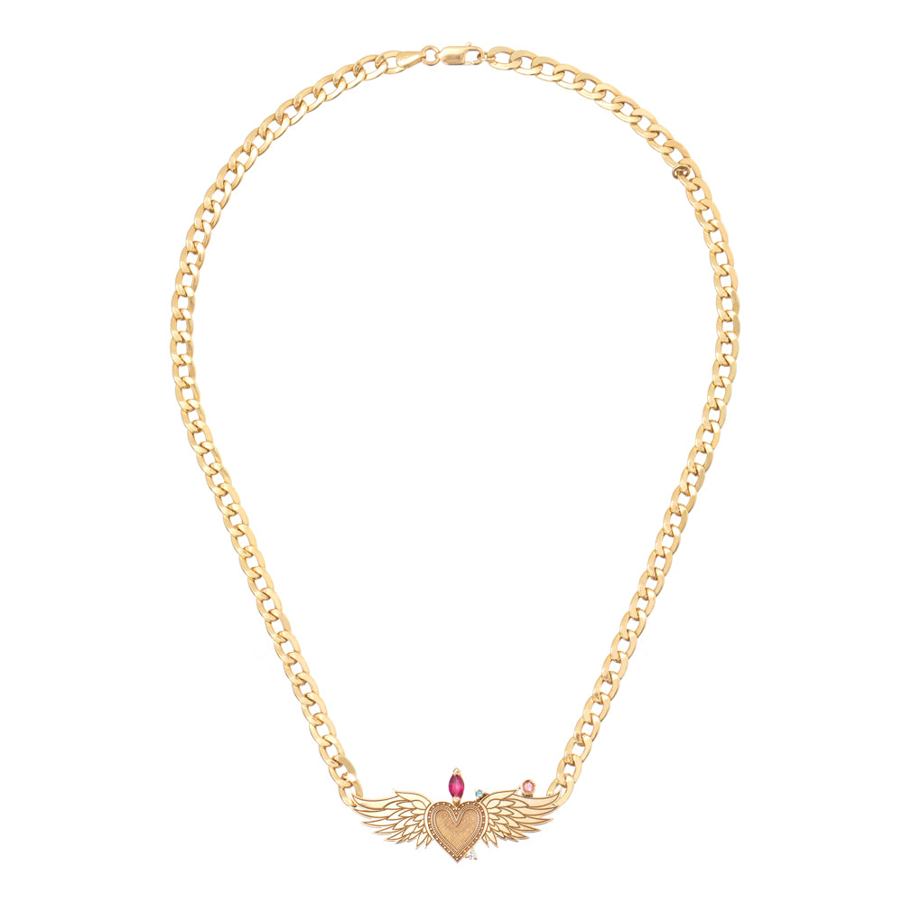 CHOKER GRUMMER COM CORAÇÃO ASAS