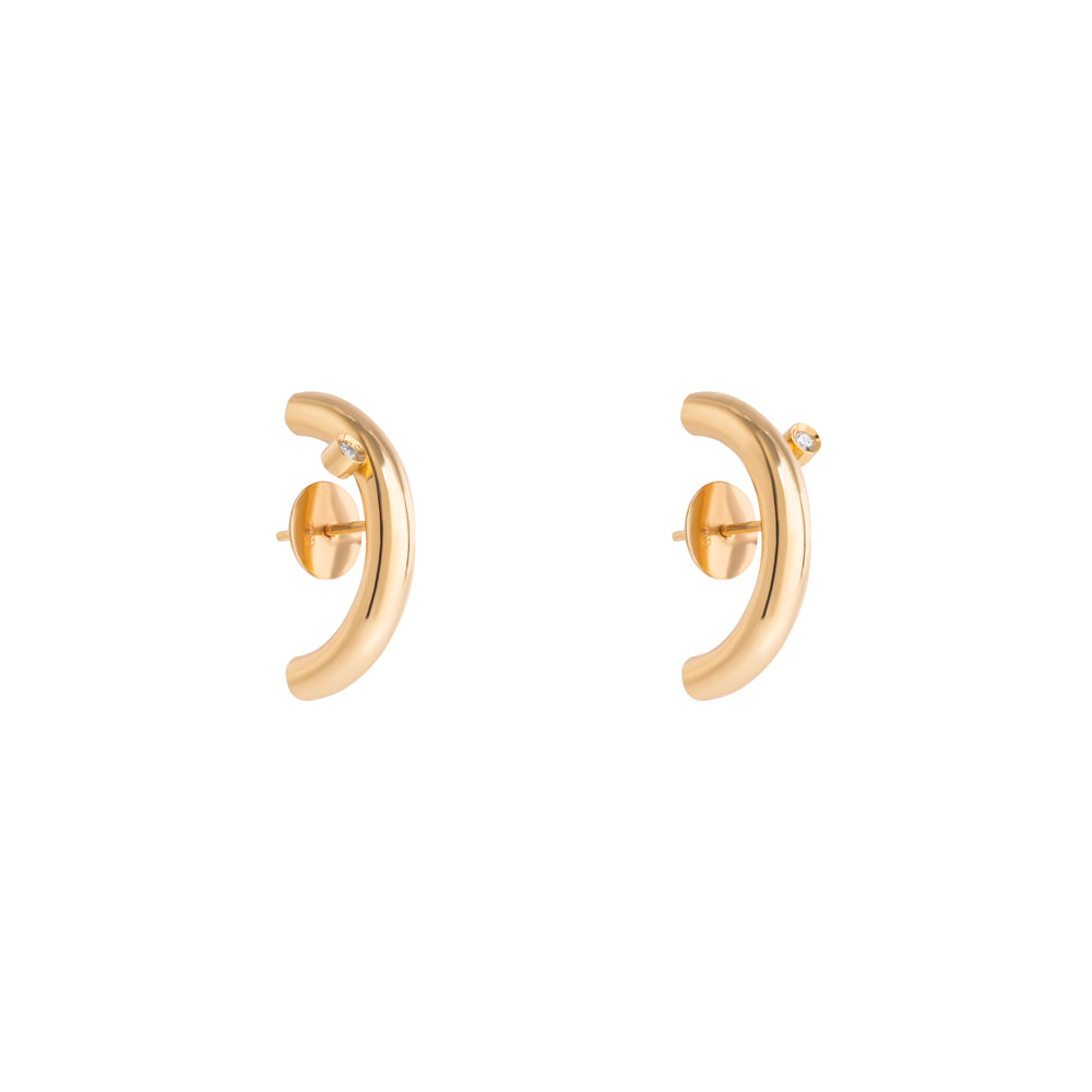 BRINCO CÔNCAVO G COM DIAMANTES