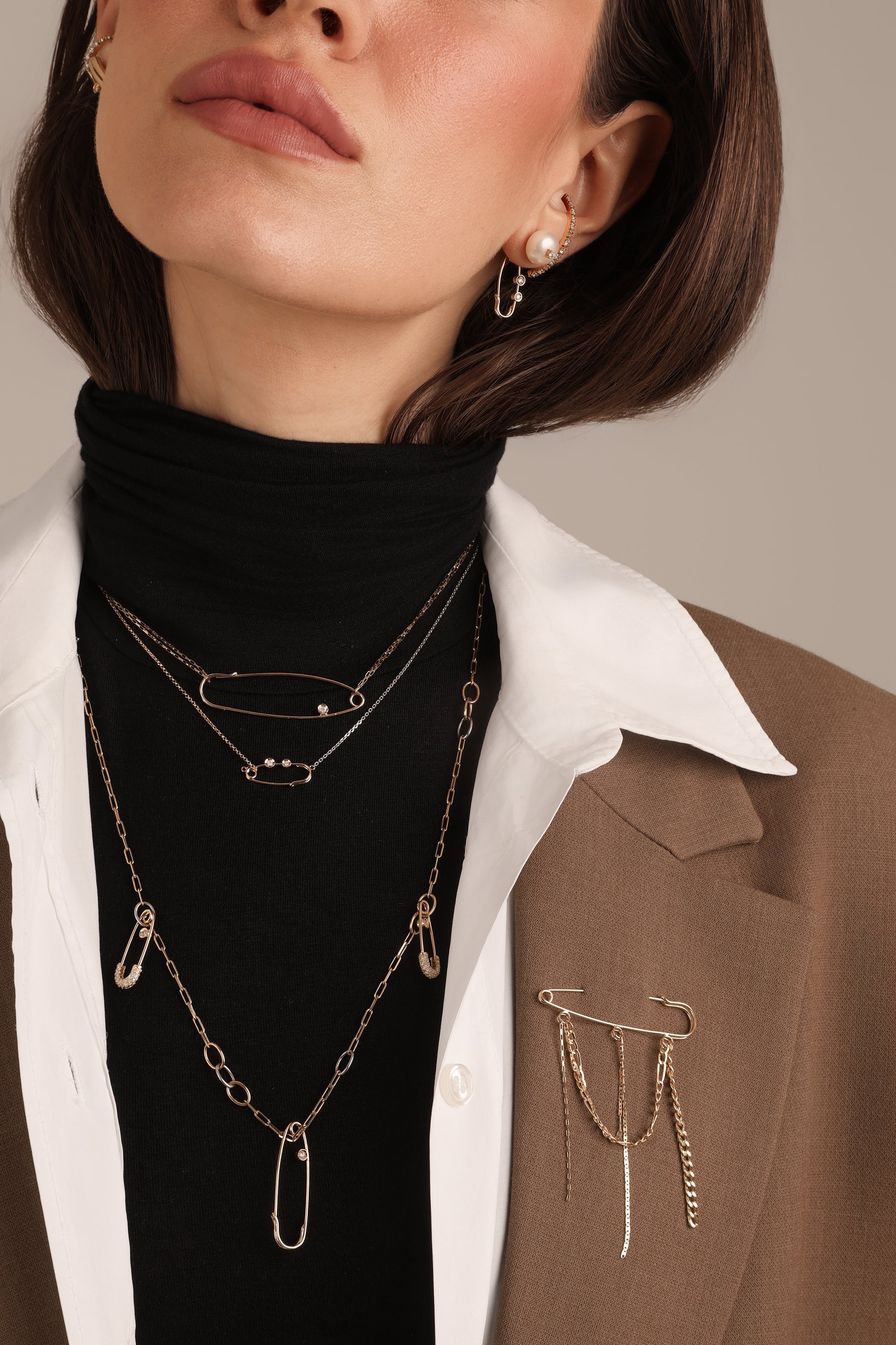 ALFINETE 5 CM COM DIAMANTE