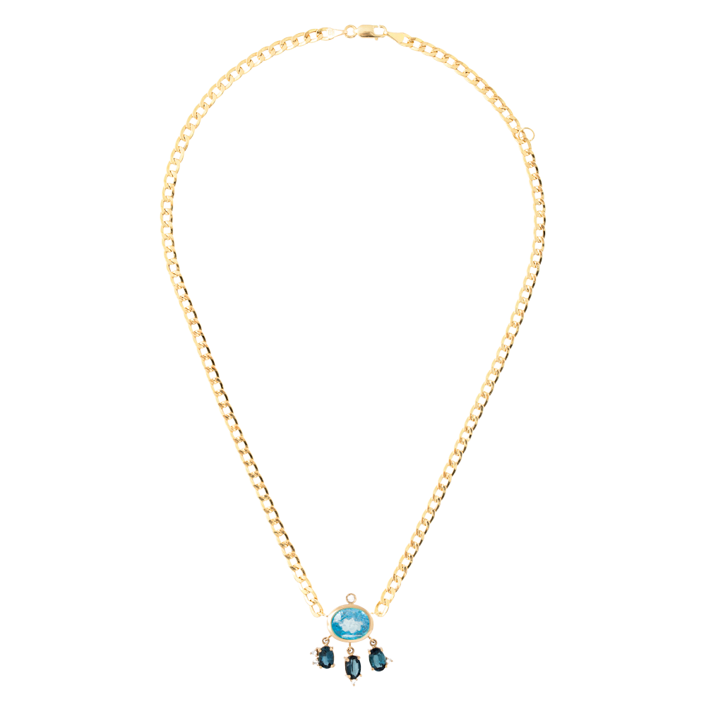 COLAR COM GOTAS DE TOPÁZIO