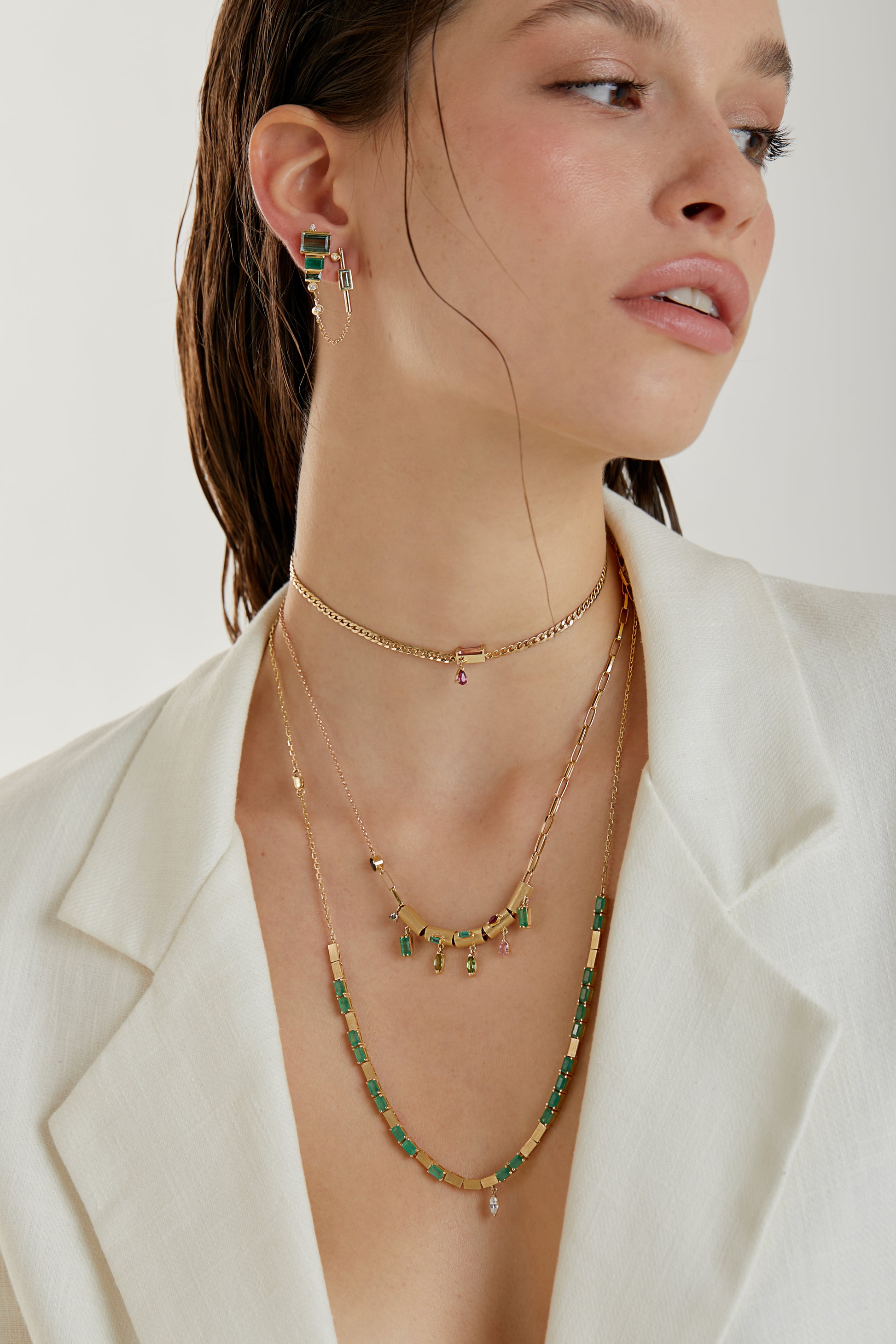 PINGENTE SEPARADOR COM ESMERALDA