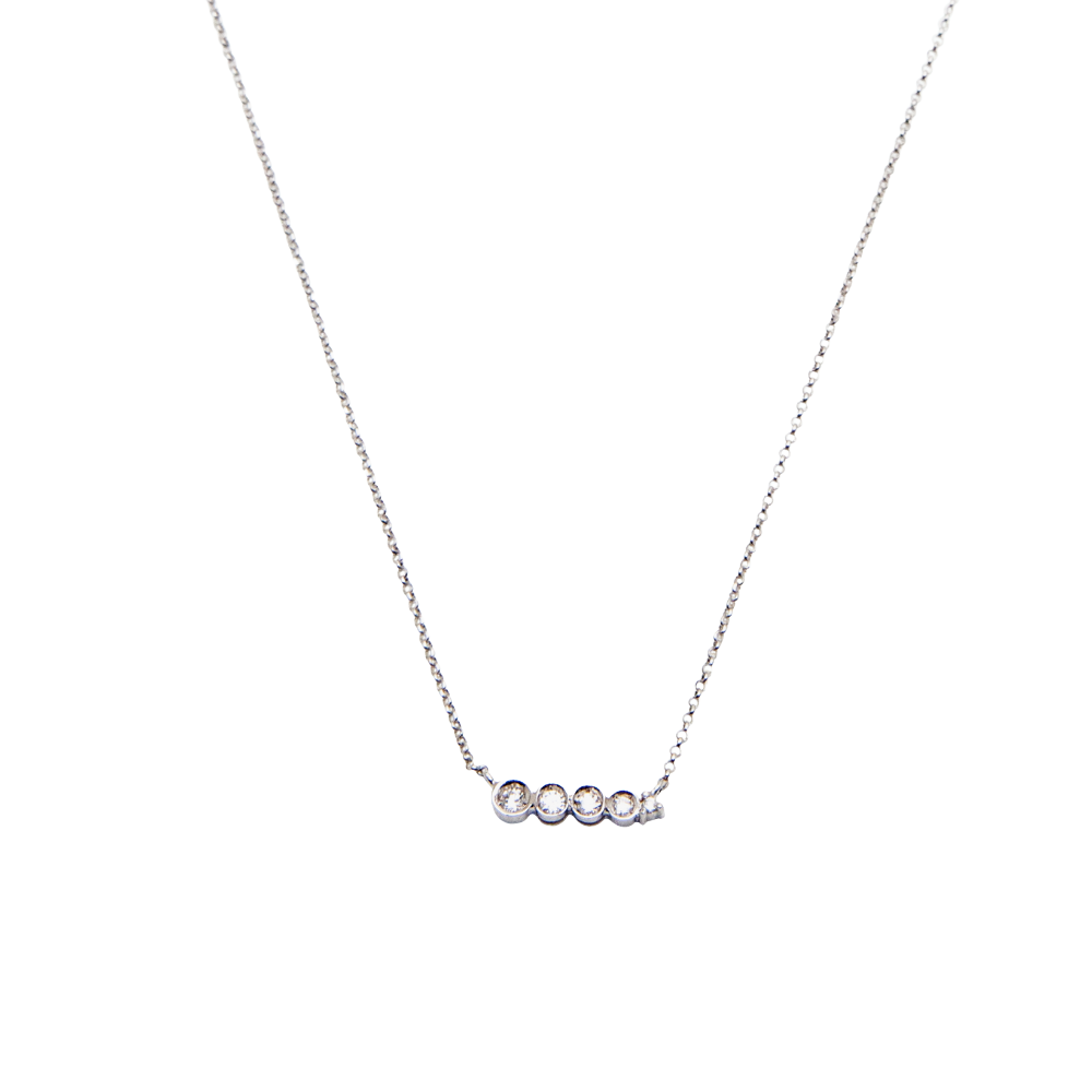 COLAR MINIMAL COM DIAMANTES