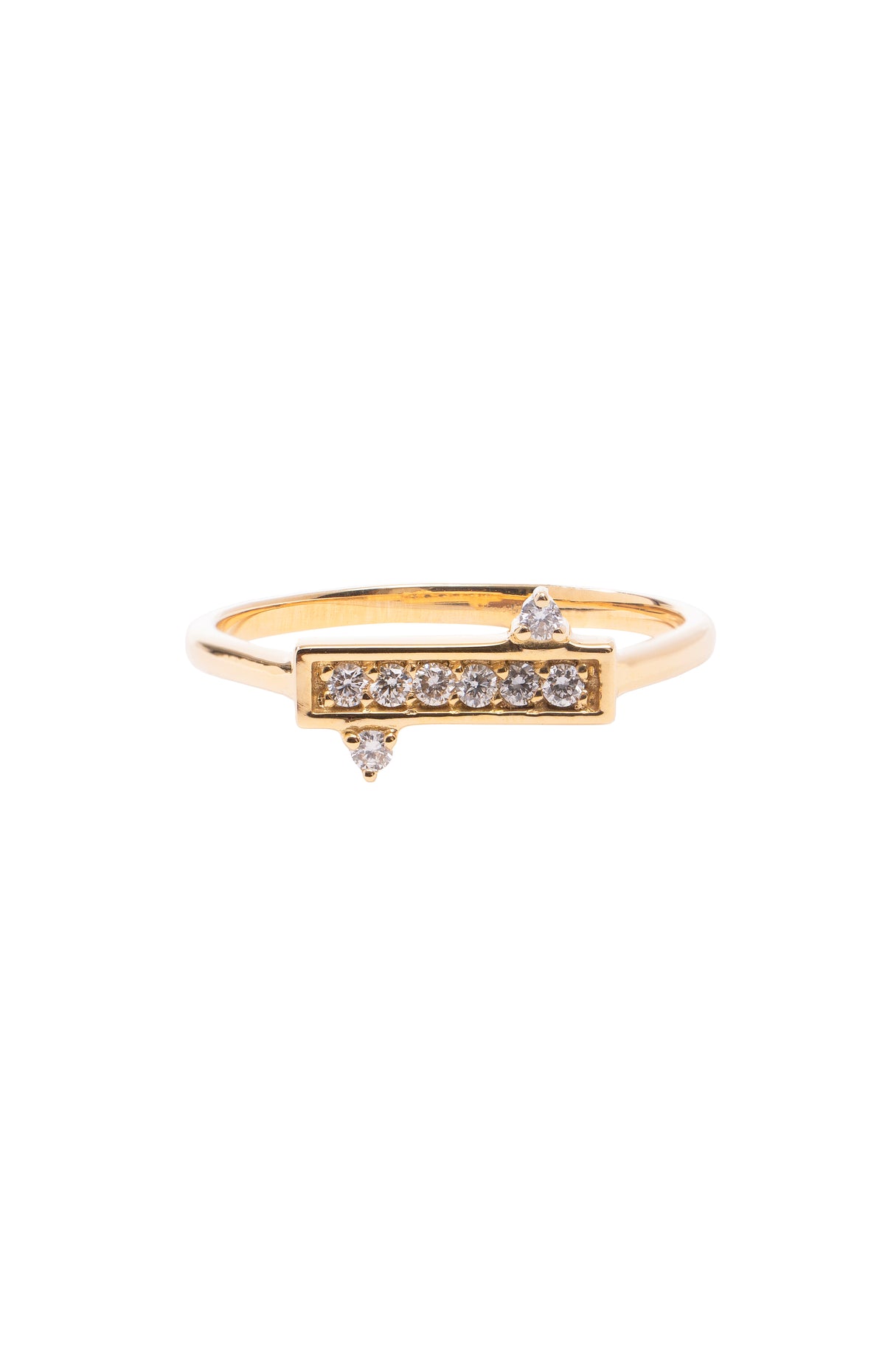 ANEL PALITO COM DIAMANTES