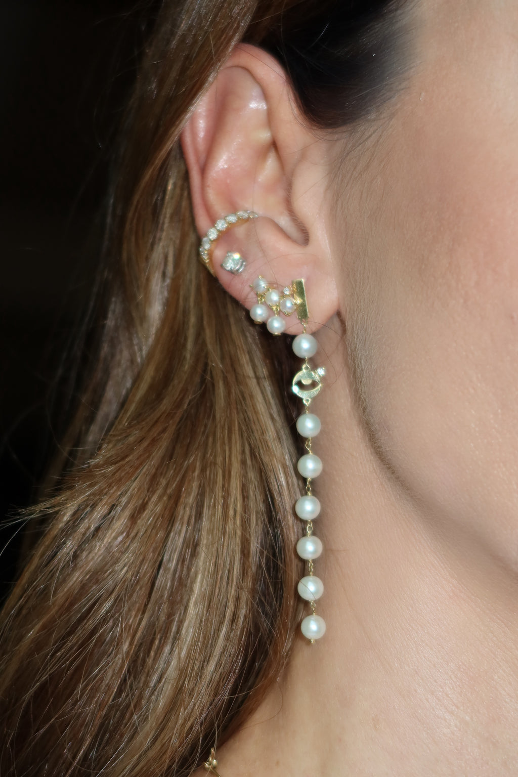 BRINCO PÉROLAS COM OLHO GREGO