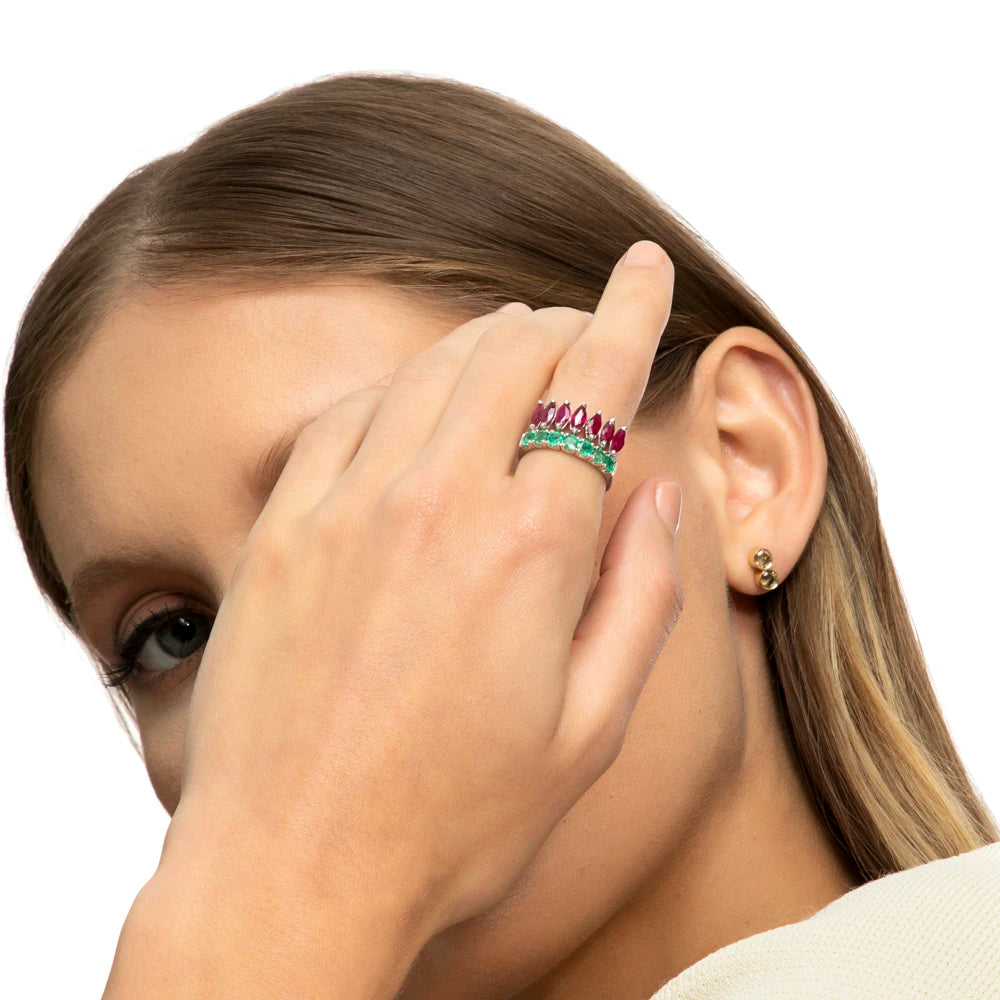 ANEL COCAR ESMERALDA E RUBI