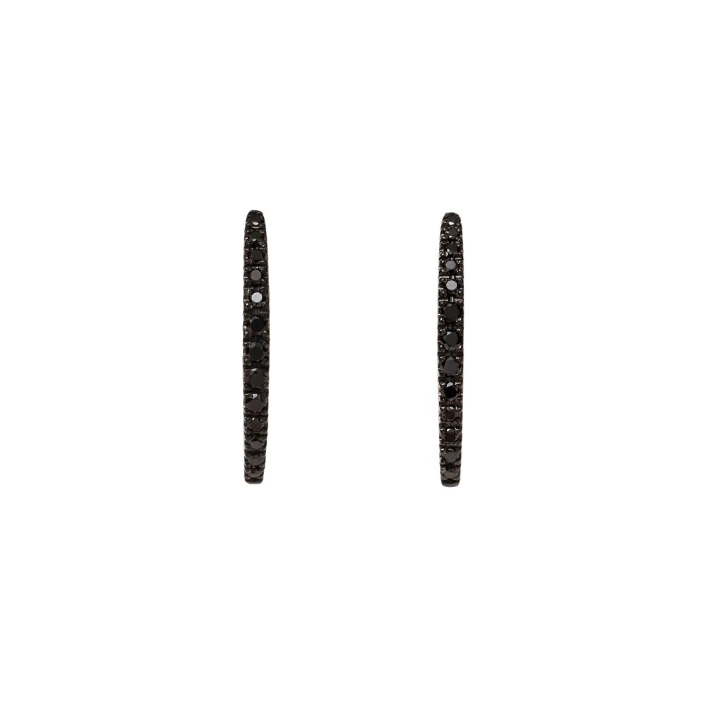 BRINCO CÔNCAVO DIAMANTE NEGRO