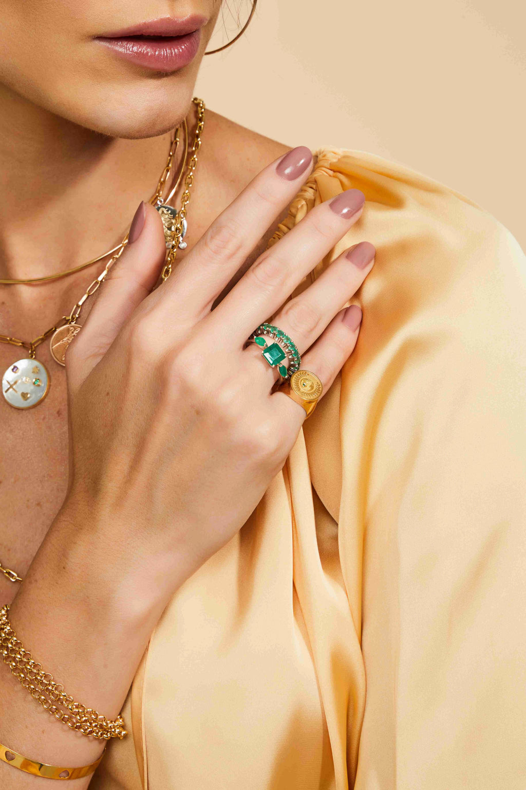 ANEL ALIANÇA ESMERALDA