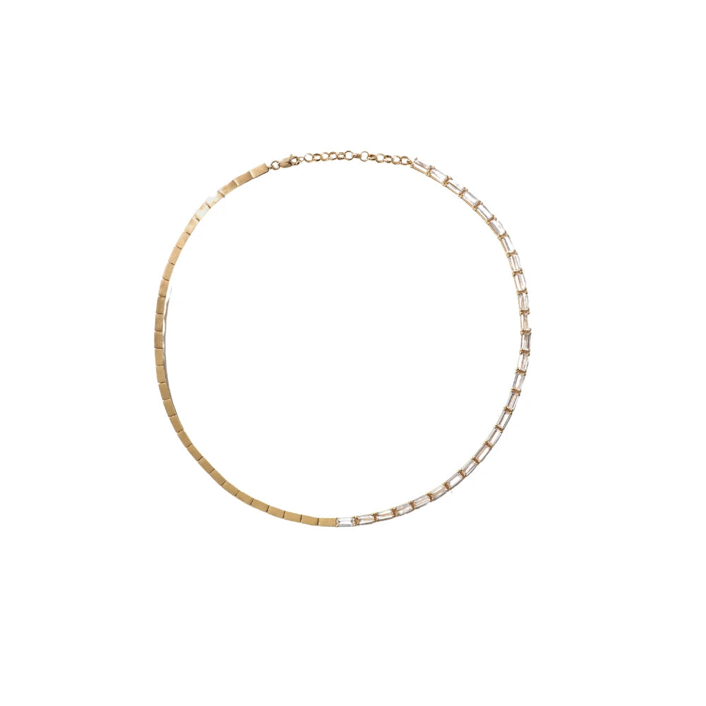 COLAR MORGANITAS E DIAMANTE