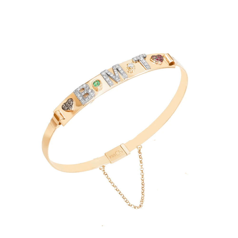 PULSEIRA BRACELETE INICIAIS