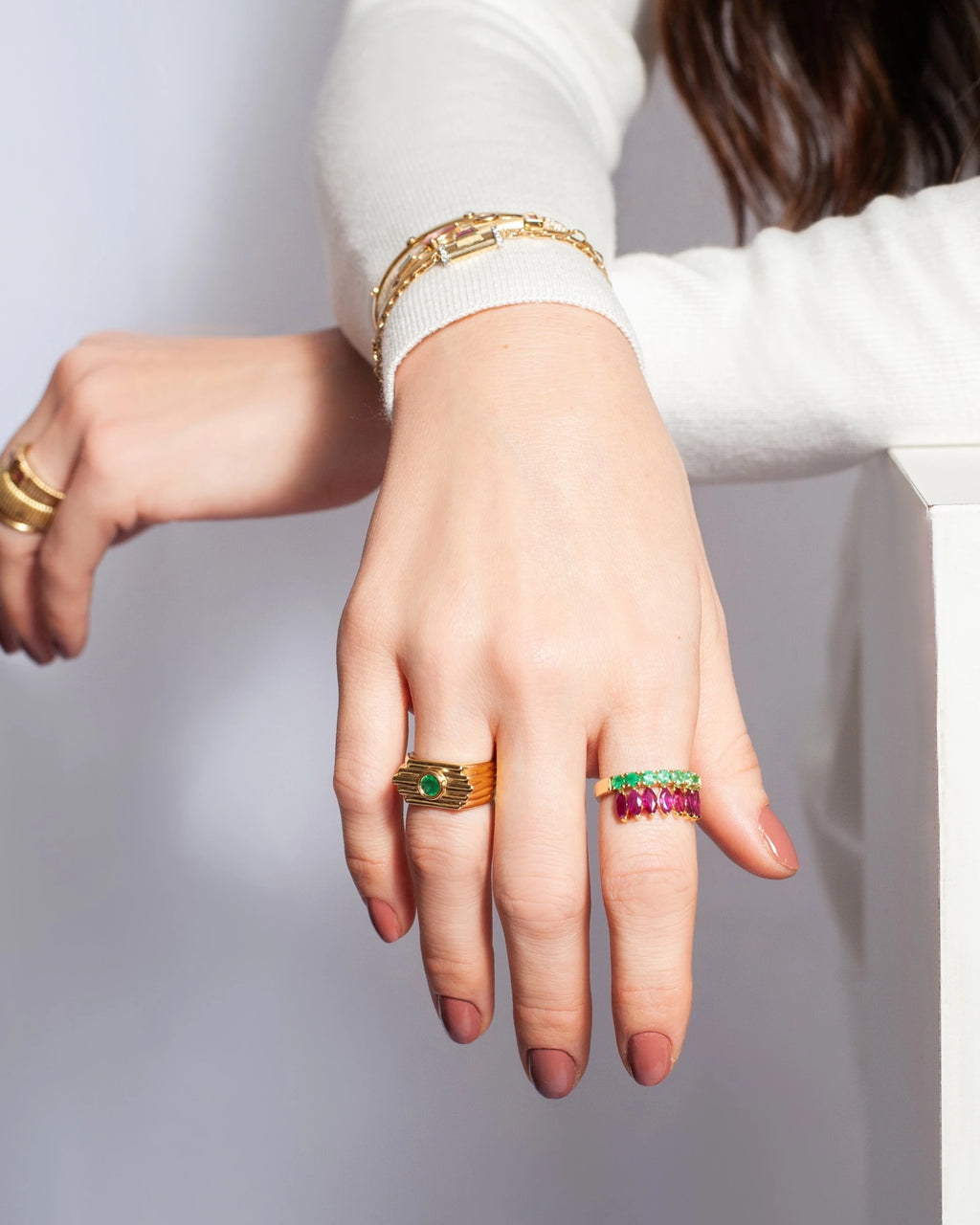 ANEL COCAR ESMERALDA E RUBI