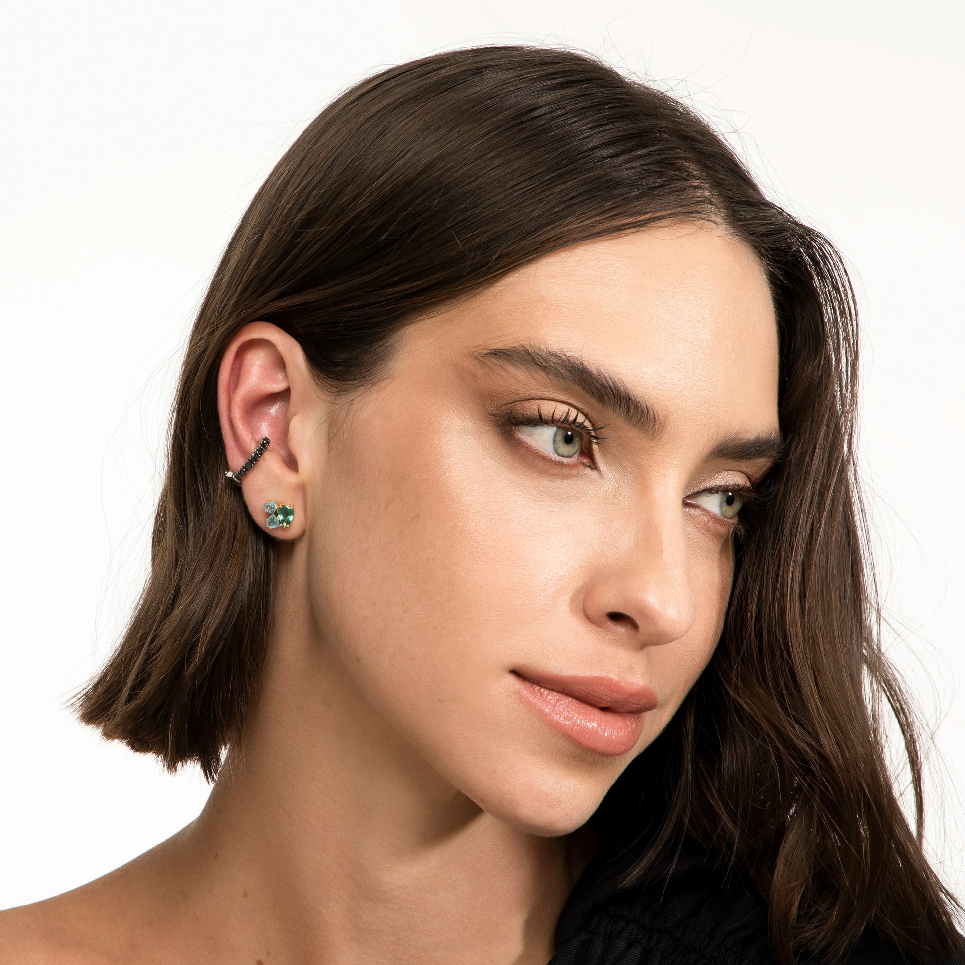 PIERCING DIAMANTE NEGRO 5PTS