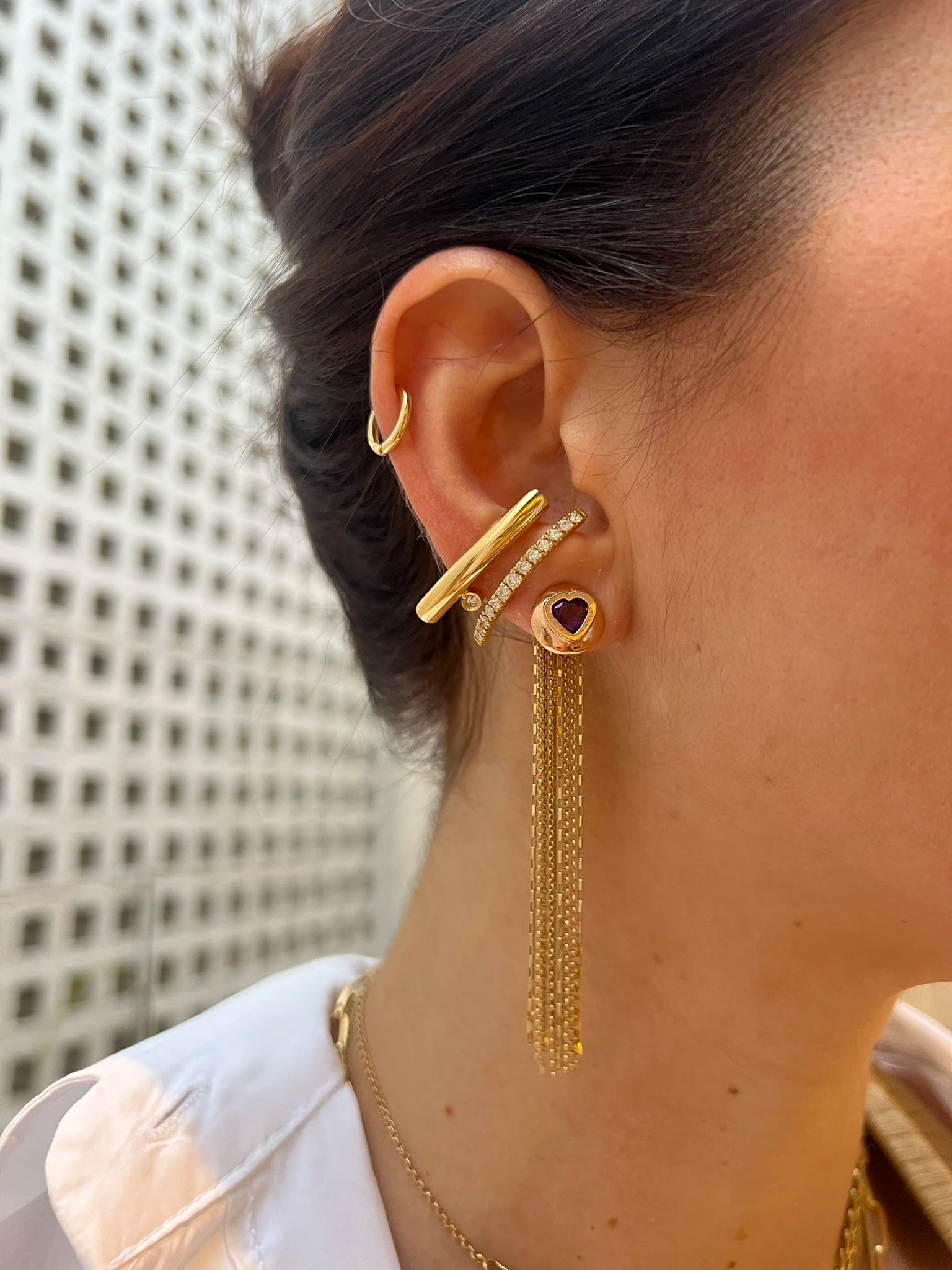 BRINCO CORAÇÃO COM AMETISTA