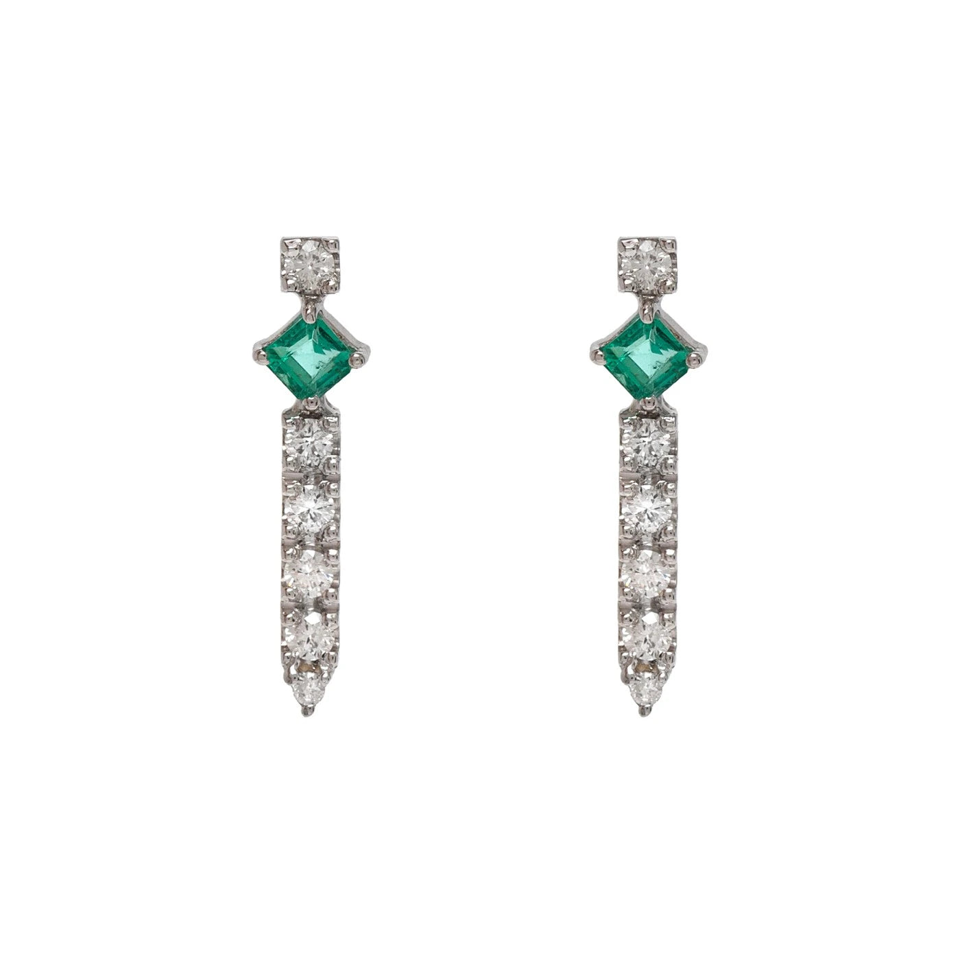 BRINCO PALITO COM ESMERALDA E DIAMANTES