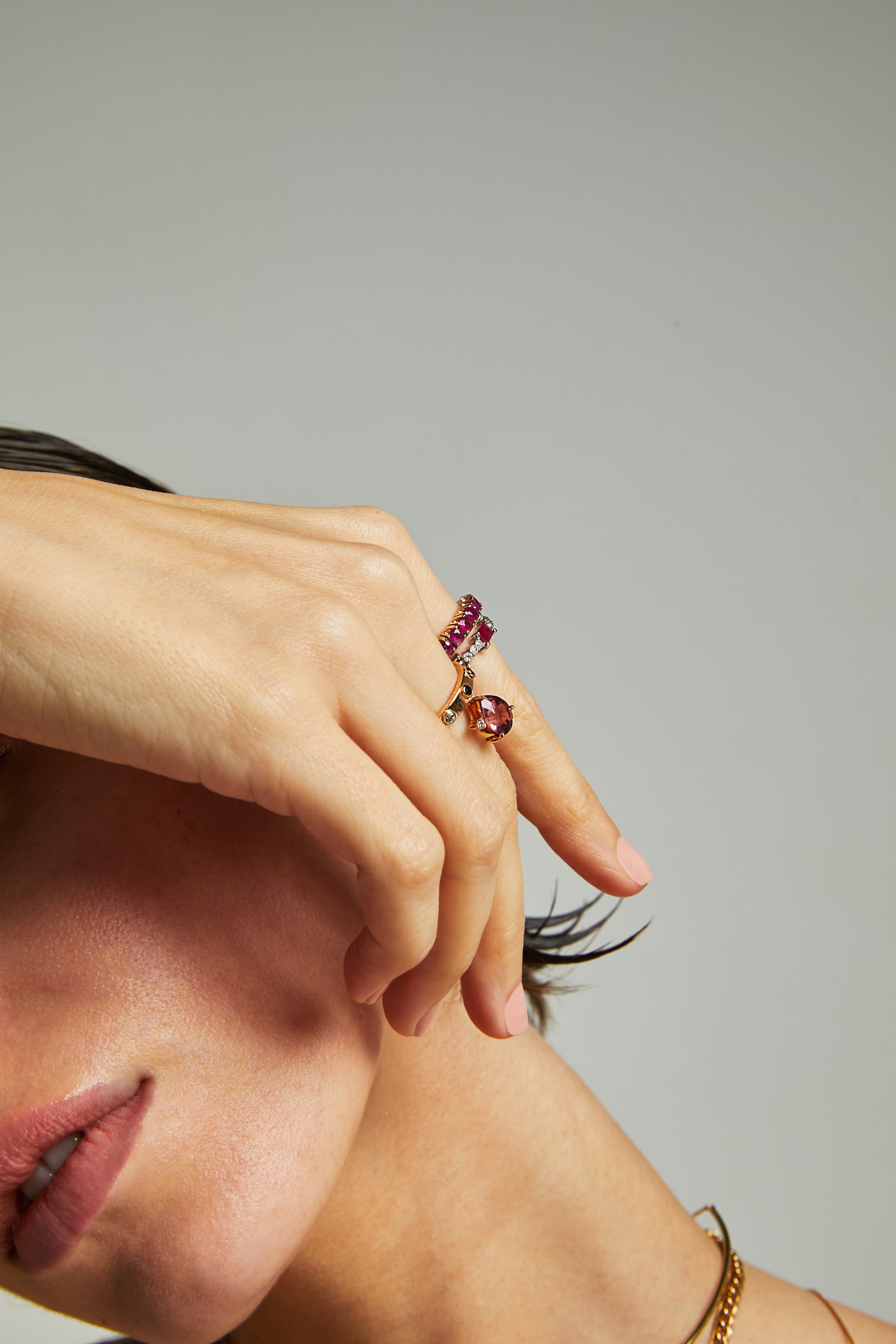 ANEL GOTA TURMALINA ROSA