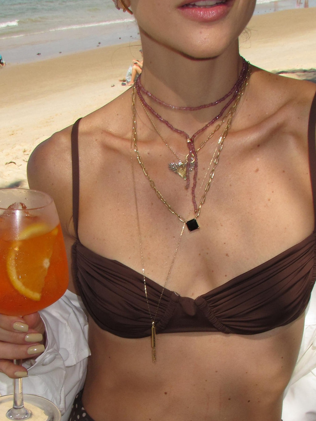 CHOKER COM ÔNIX CENTRAL M