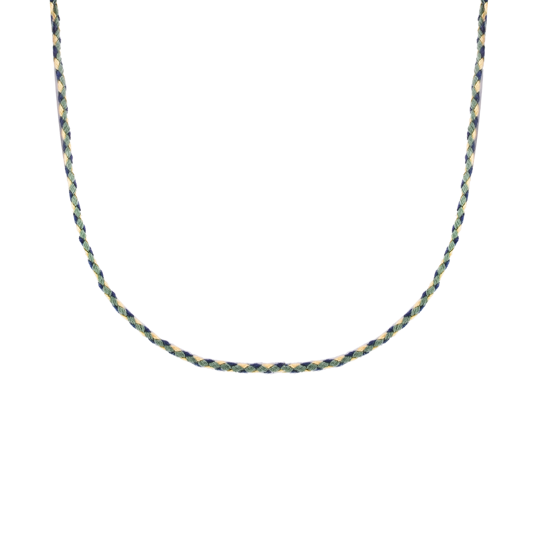 COLAR FIO CORDA COM PONTEIRAS