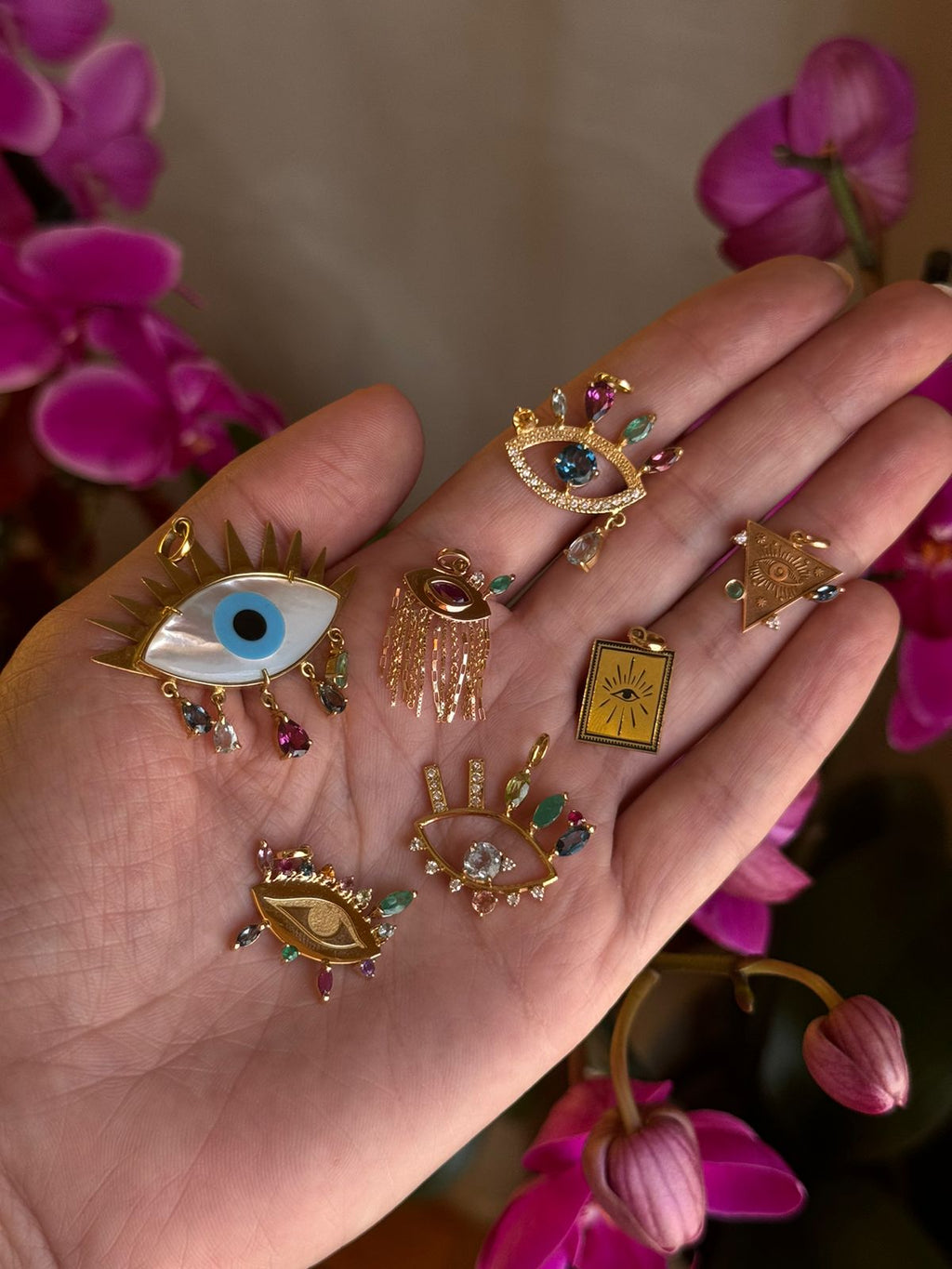 PINGENTE OLHO GREGO COLORIDO