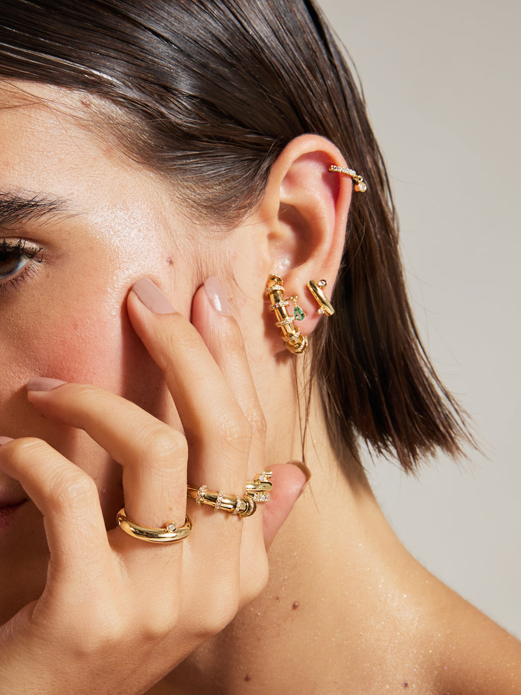 BRINCO MINI CÔNCACO COM DIAMANTES