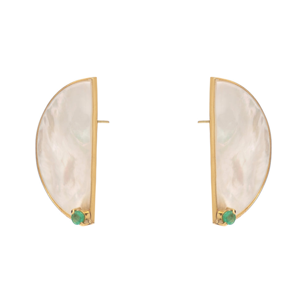 BRINCO MADREPÉROLA COM ESMERALDA