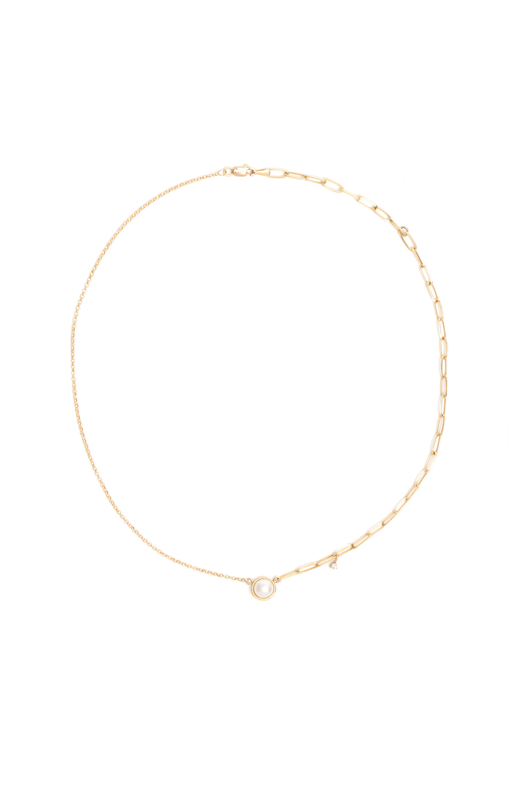 COLAR PONTO DE LUZ COM PÉROLA