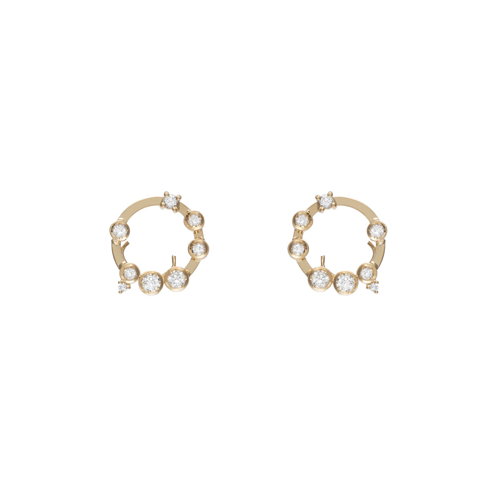 BRINCO ARGOLA PARA ENCAIXE COM DIAMANTES