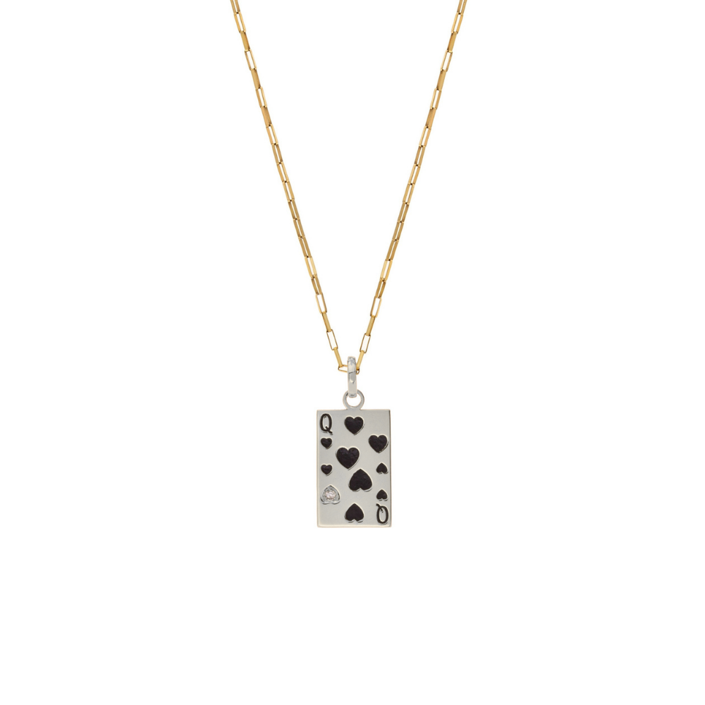 PINGENTE CARTA E DIAMANTE