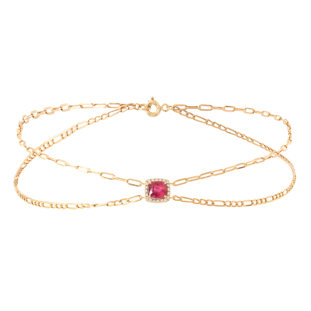 COLAR CHOKER FIO DUPLO