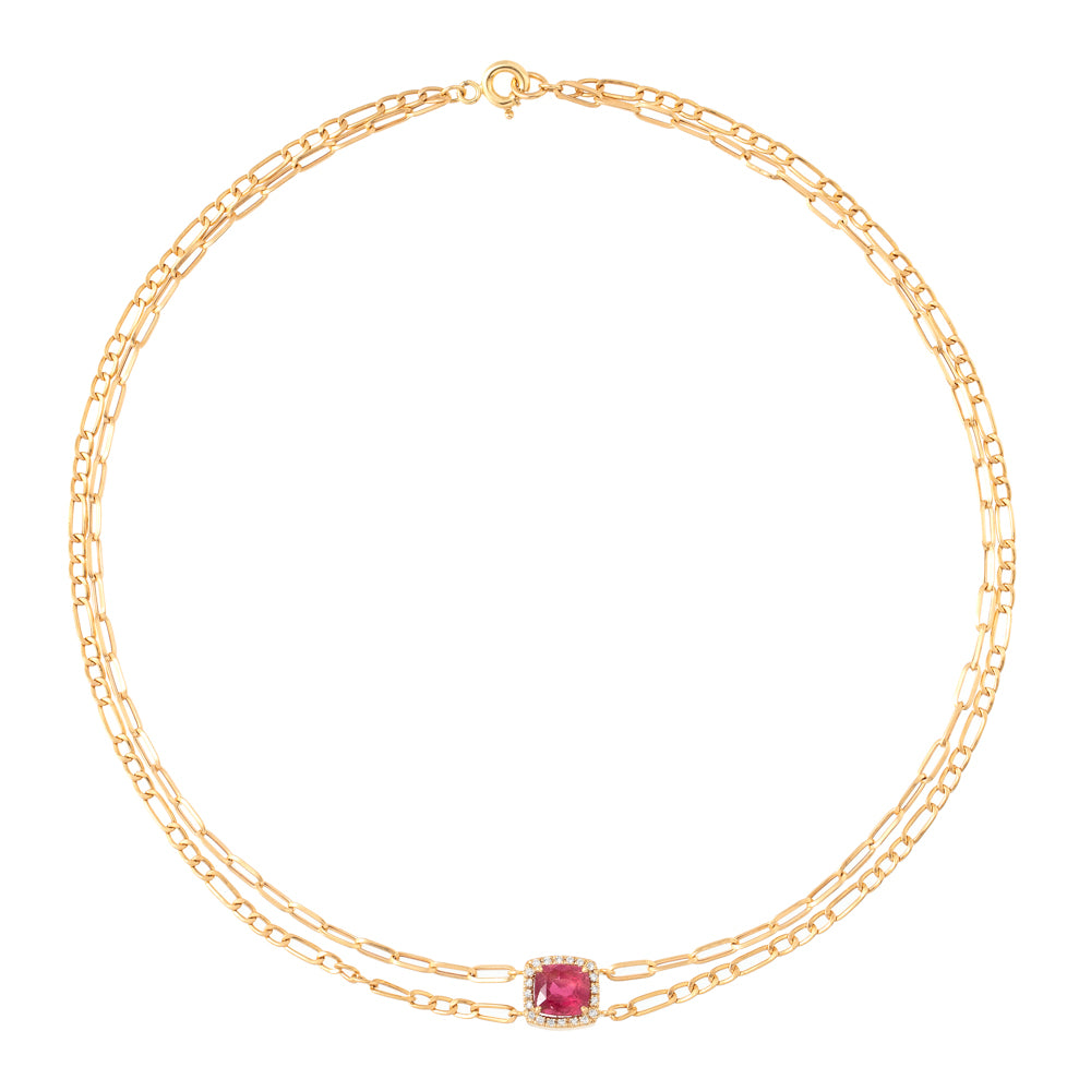 COLAR CHOKER FIO DUPLO