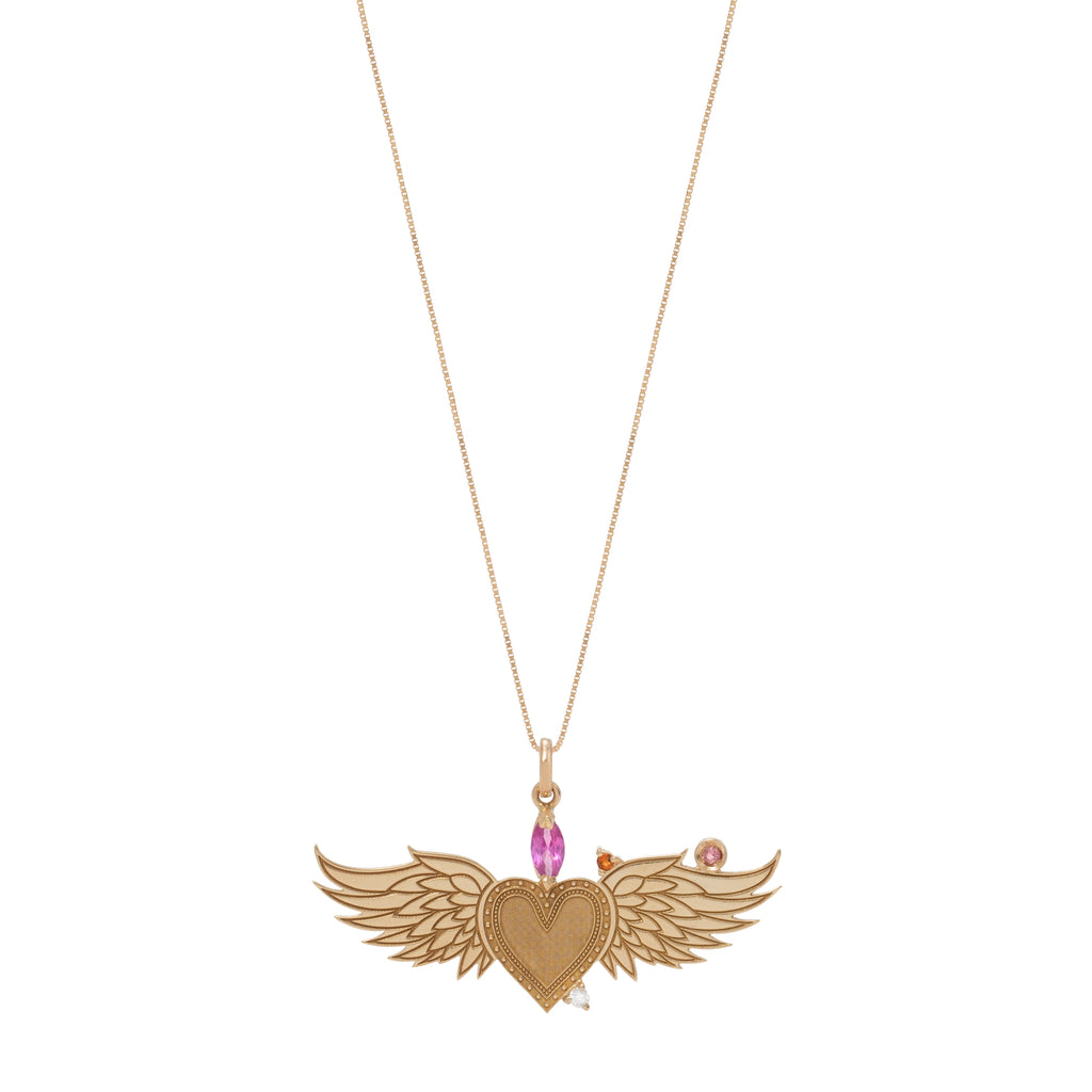 PINGENTE CORAÇÃO ASAS