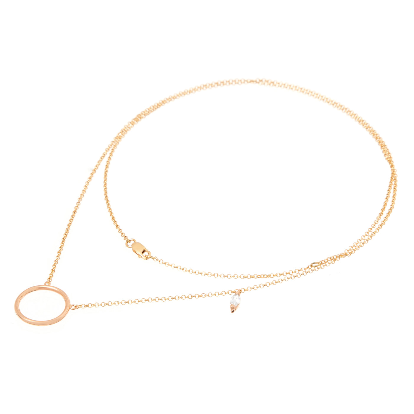 COLAR COM ELO E SAFIRA INCOLOR