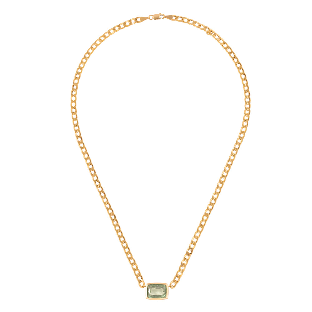 COLAR FIO GRUMMER COM TURMALINA VERDE