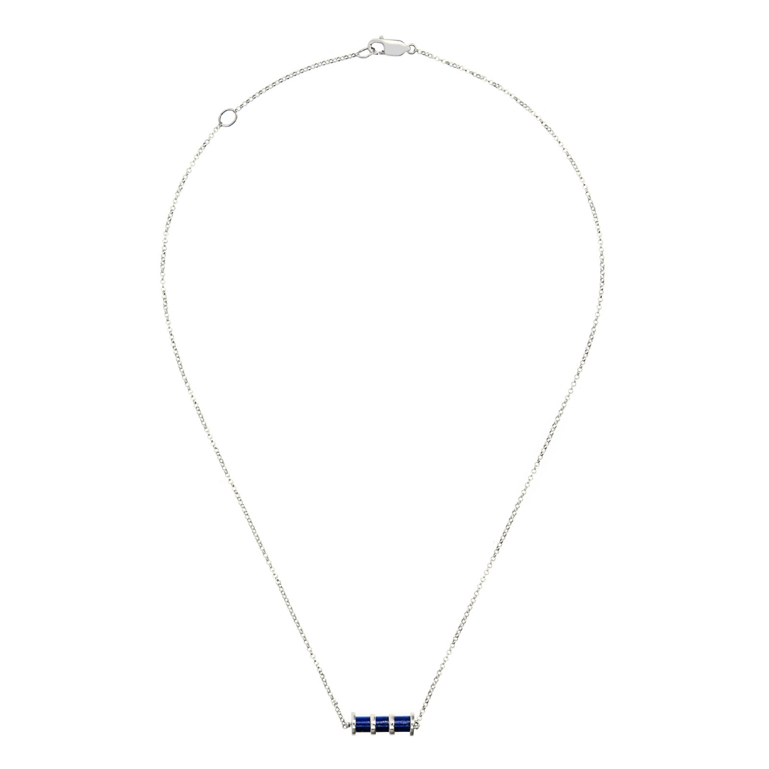 COLAR COM SEPARADORES LÁPIS LAZÚLI