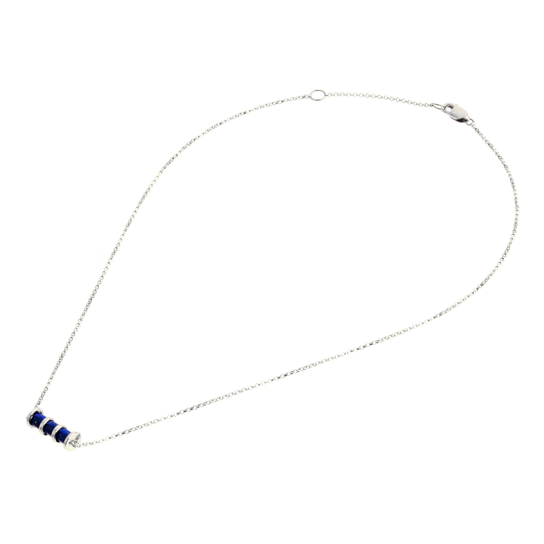 COLAR COM SEPARADORES LÁPIS LAZÚLI