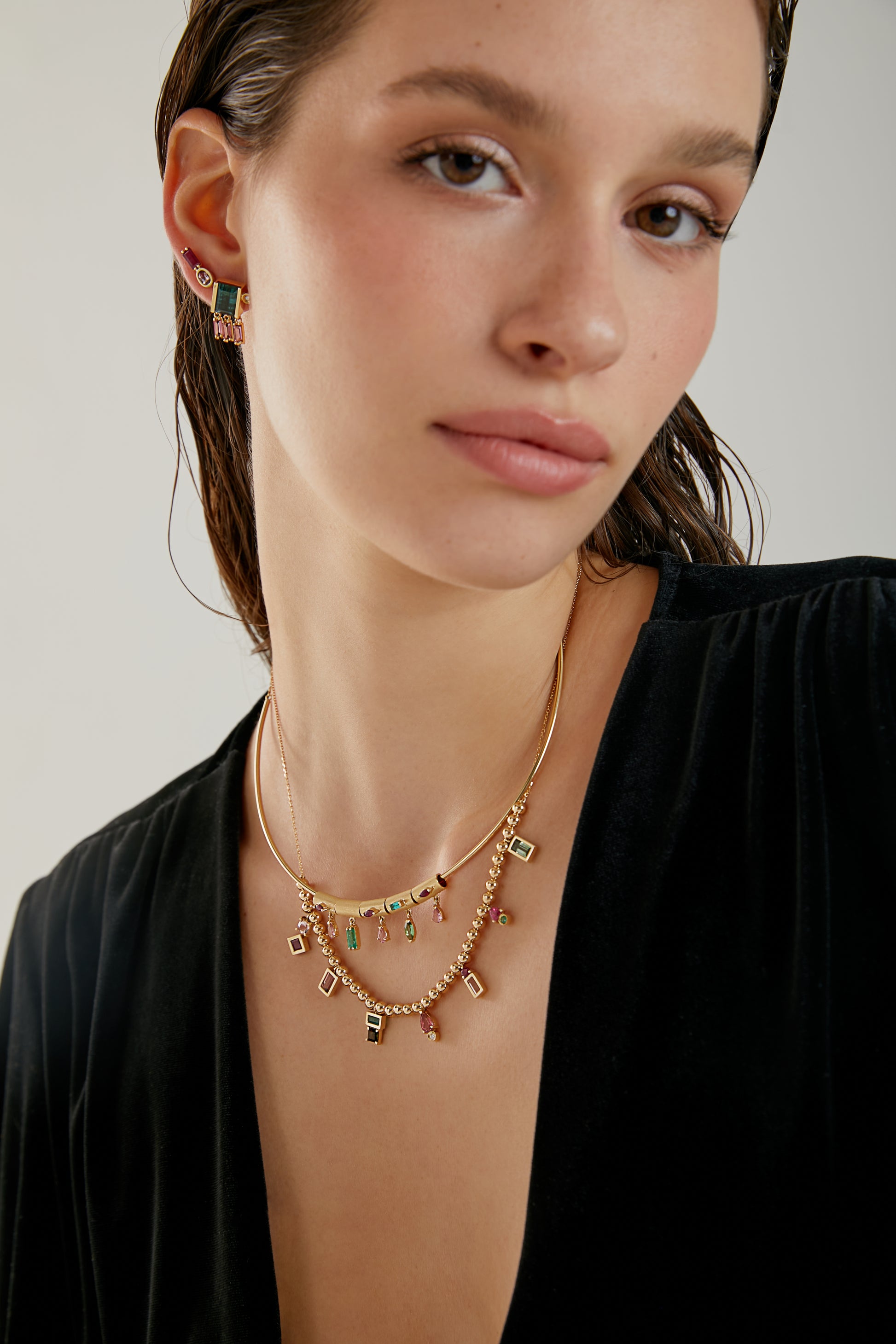 BRINCO COM TURMALINA ROSA E RUBI