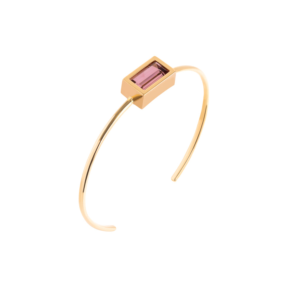 BRACELETE COM TURMALINA ROSA