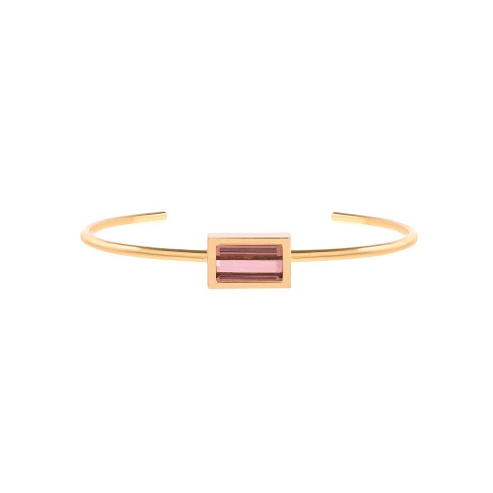 BRACELETE COM TURMALINA ROSA
