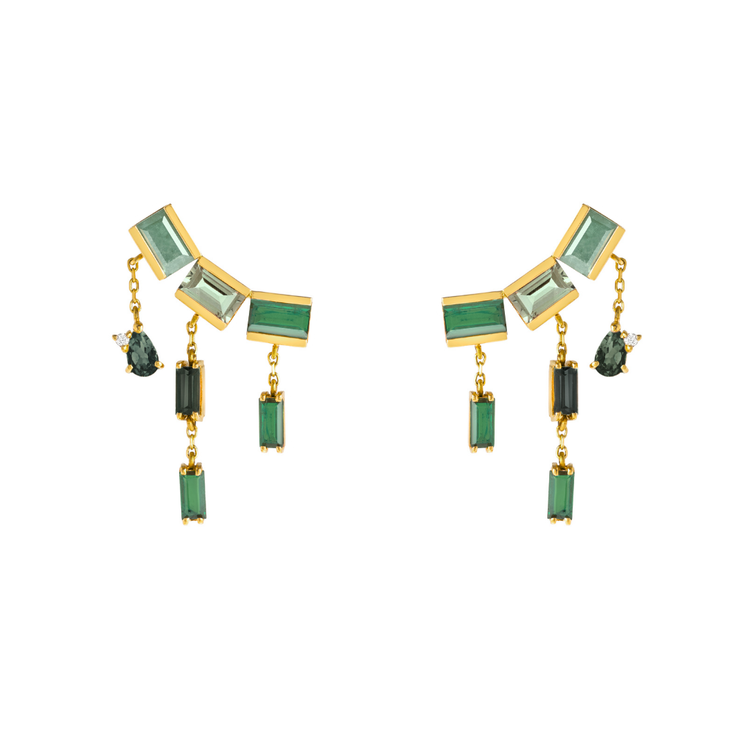 BRINCO EARCUFF BAGUETES COM FRANJAS