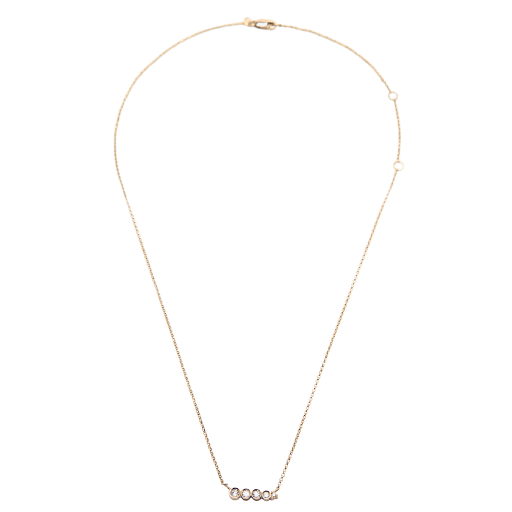 COLAR MINIMAL COM DIAMANTES