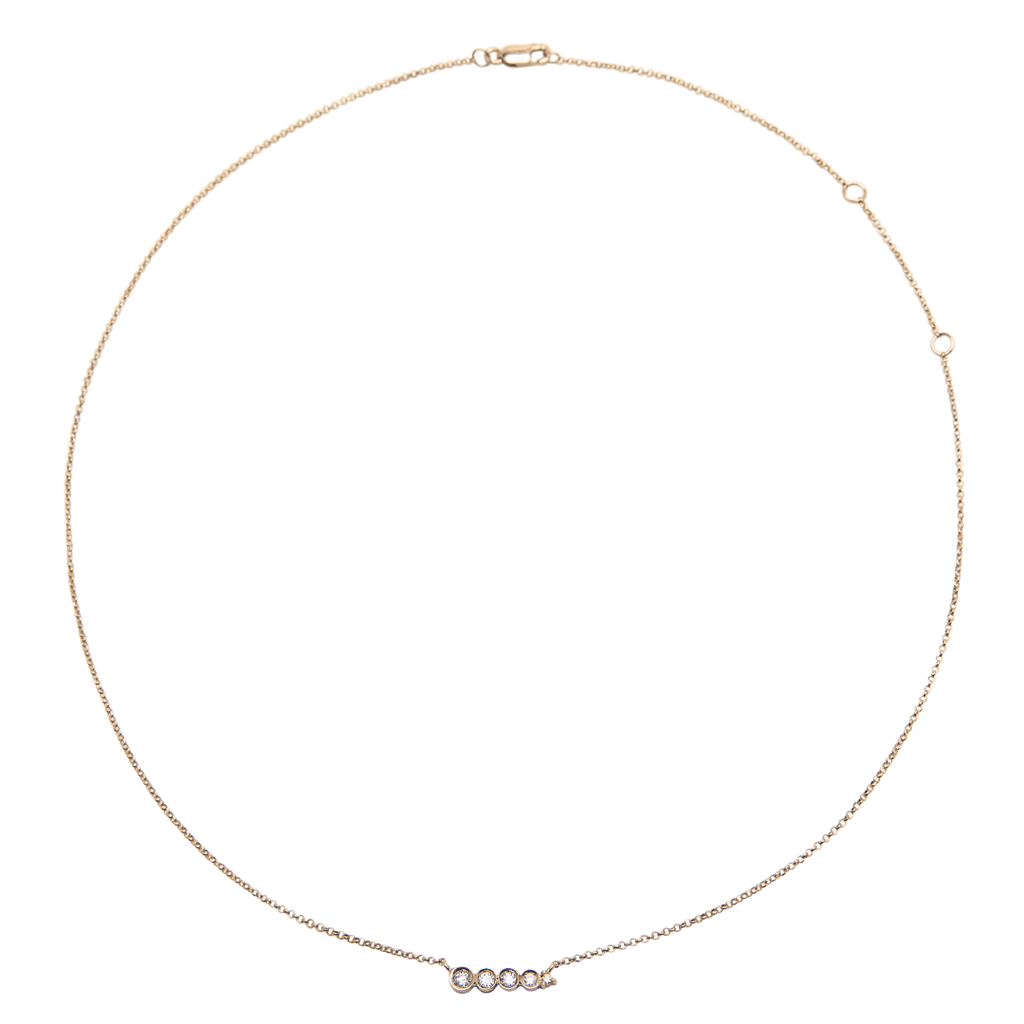 COLAR MINIMAL COM DIAMANTES