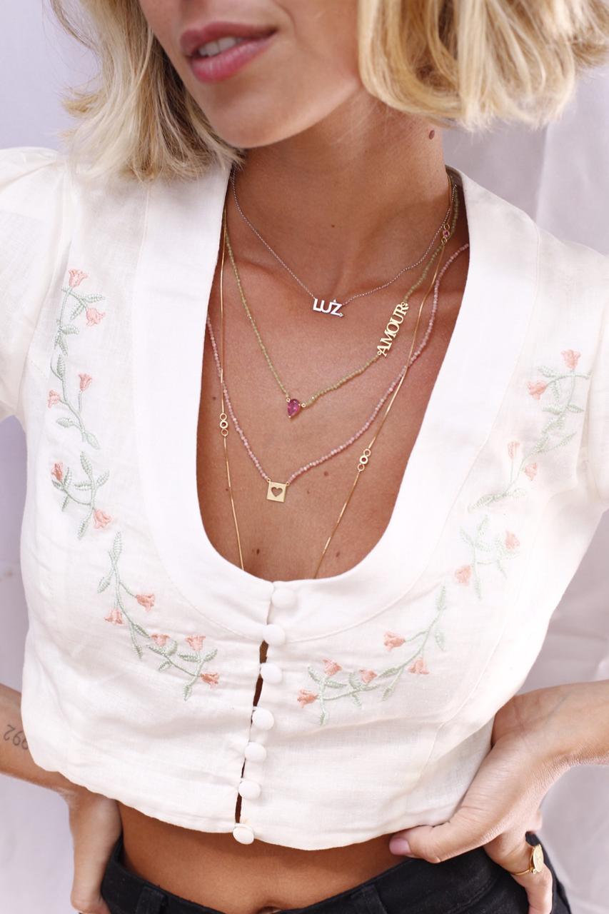 ESCAPULÁRIO AMOR COM GEMAS