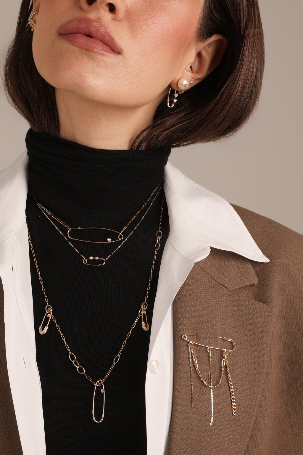 ALFINETE 5 CM COM DIAMANTE