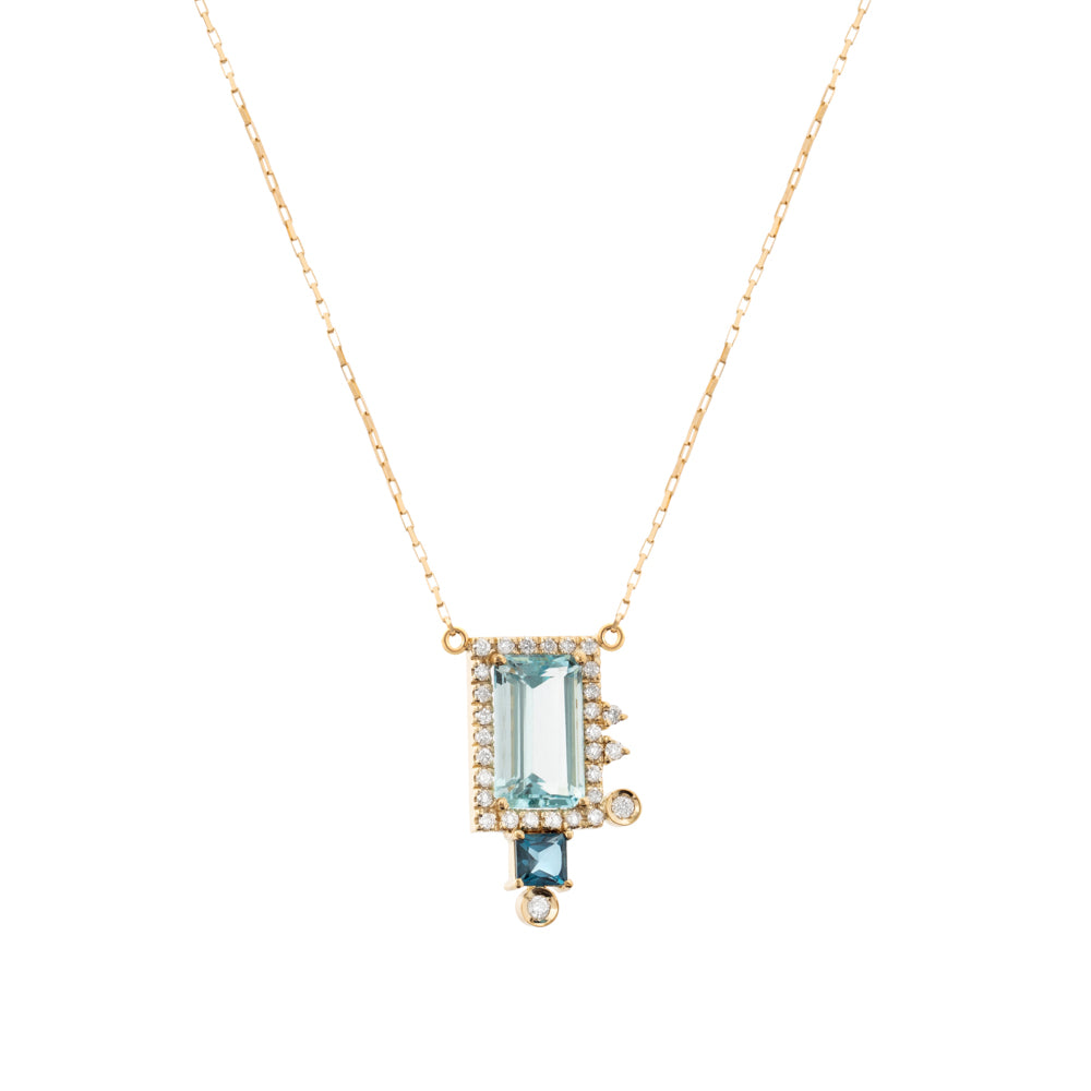 COLAR COM TOPÁZIO LONDON, TOPÁZIO SKY E DIAMANTES