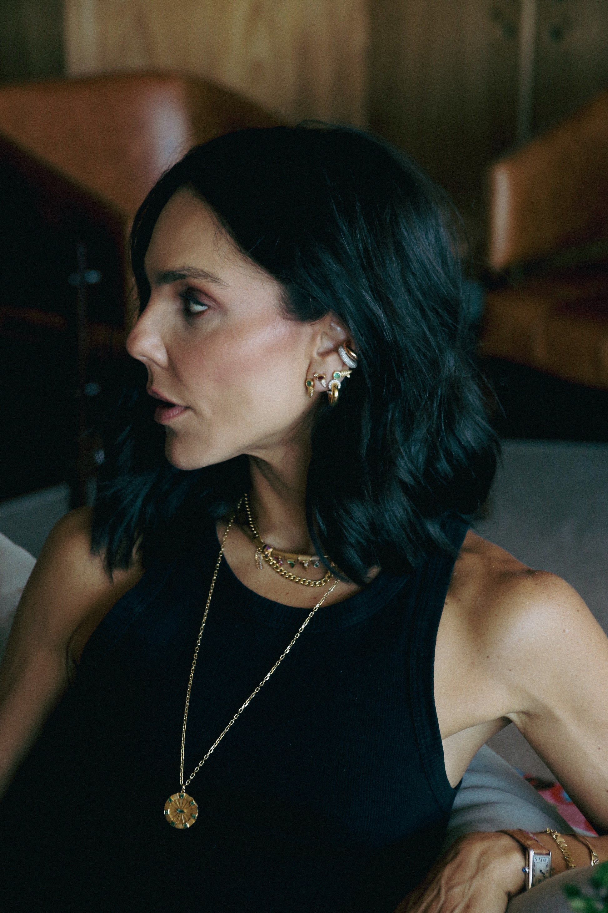 PINGENTE OLHO COM ESMERALDA