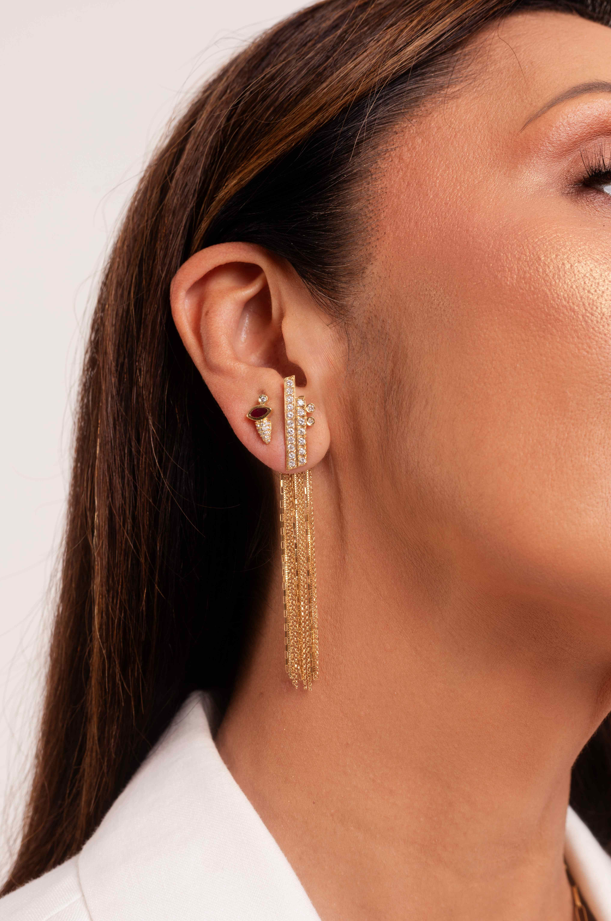 BRINCO CRAVEJADO COM DIAMANTES