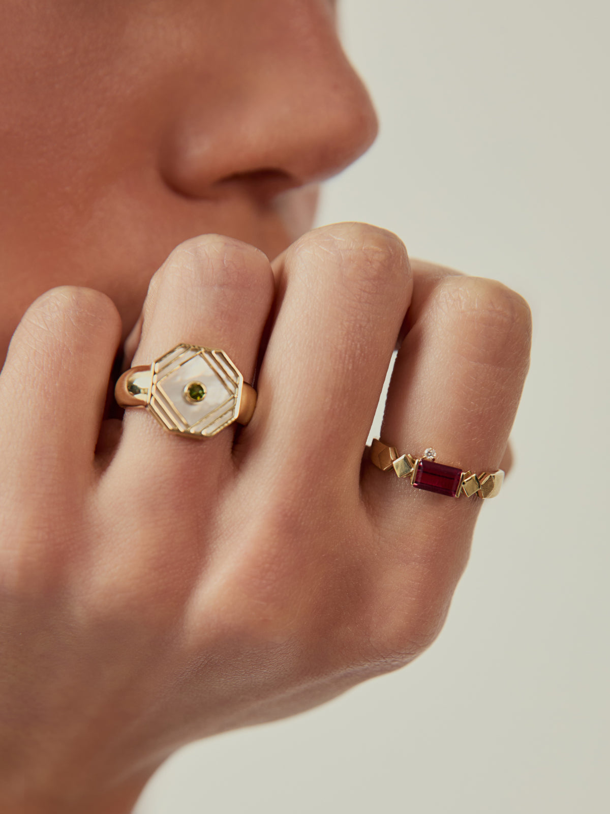 ANEL LINEA COM TURMALINA ROSA